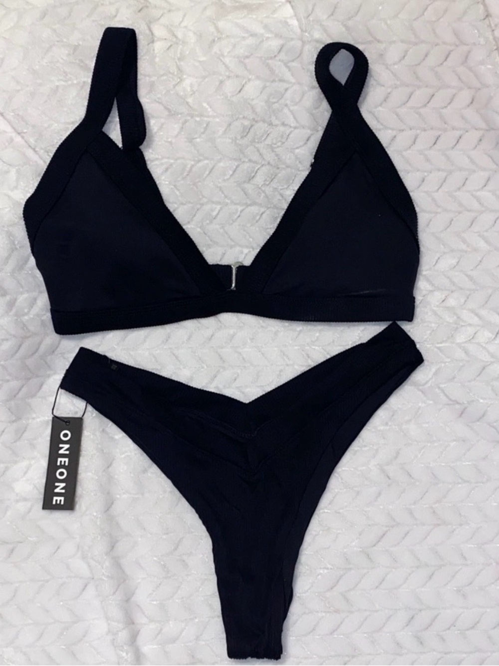 ONEONE Black Bikini Bottoms